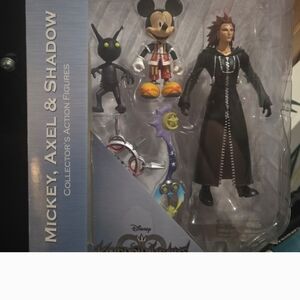Disney Mickey, Axel & Shadow Figures - Black, Red, Yellow
